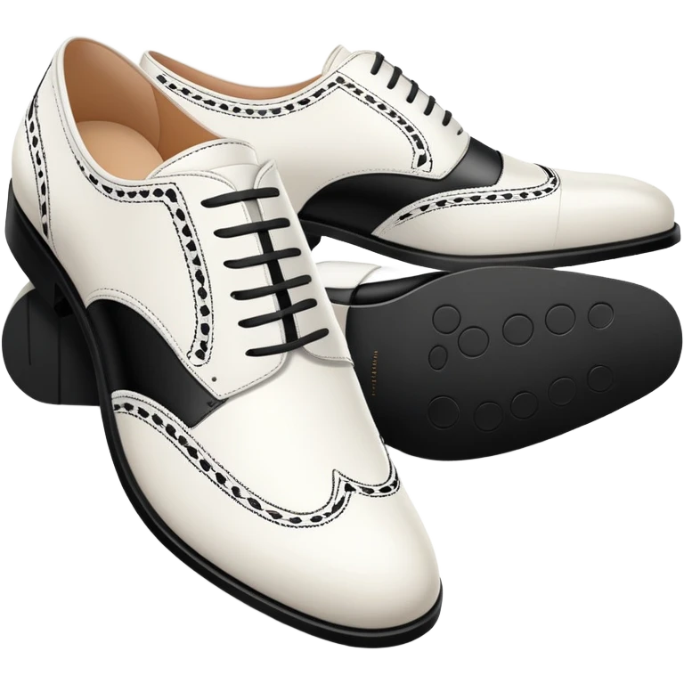 white and black luxury shoes emoji