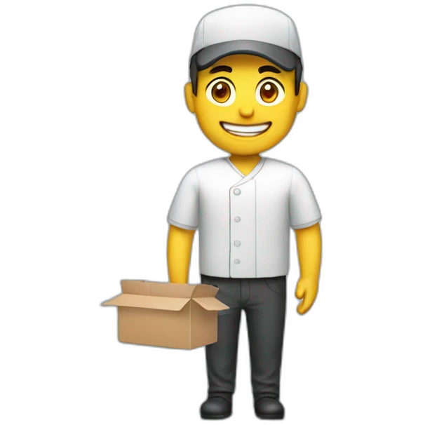 meal delivery food man emoji