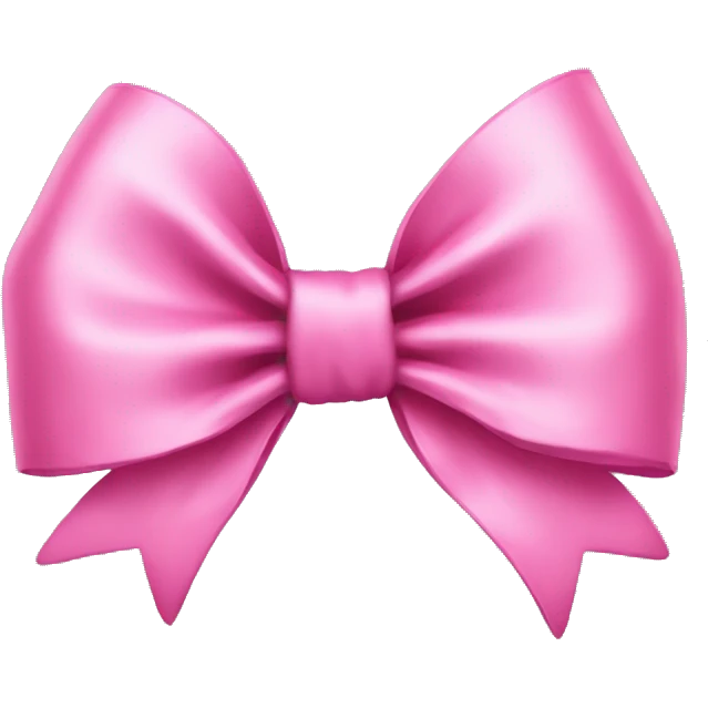 Pink bow long emoji