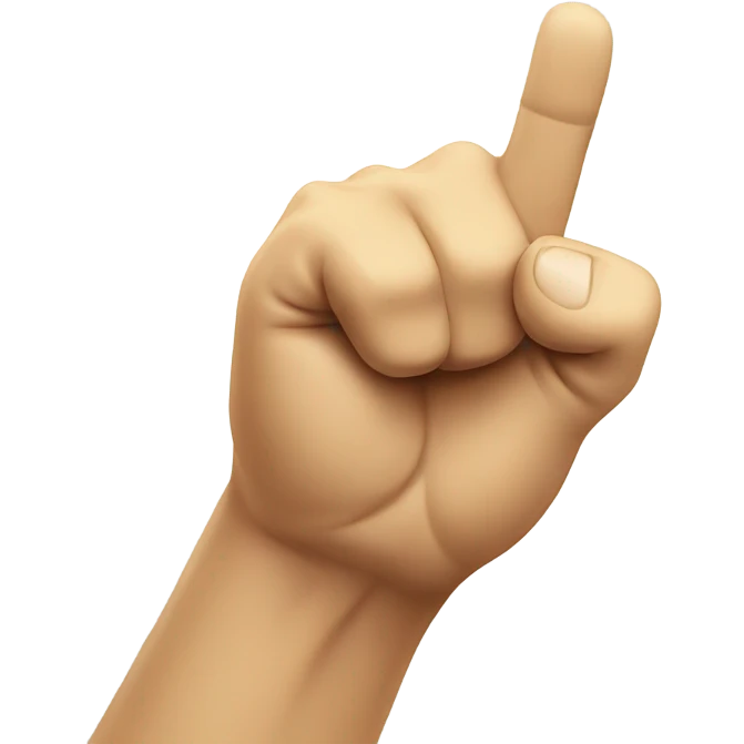 Trump with fist in the air emoji