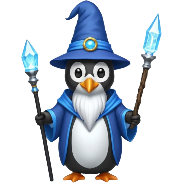Penguin Wizard emoji