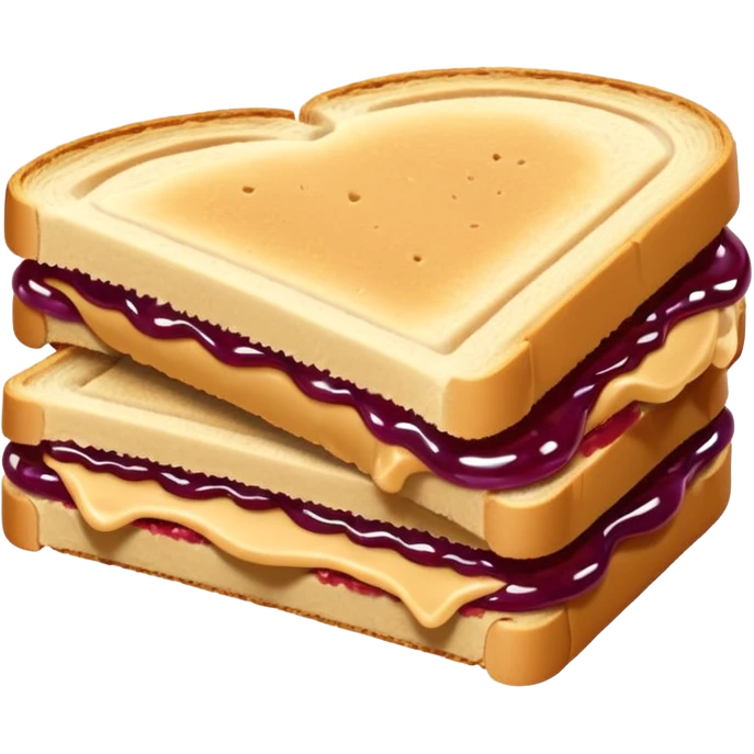 an uncrustable sanwich with a bite taken out of it emoji