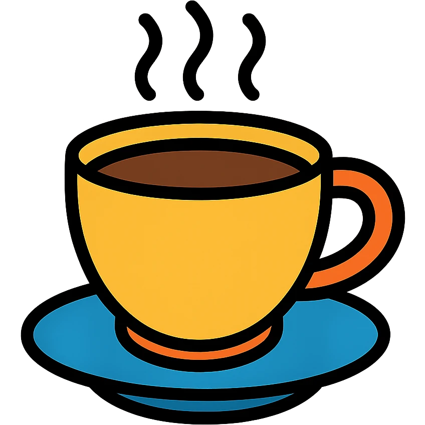 cup of coffee, color icon style emoji