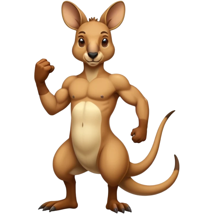 buff kangaroo very stock emoji
