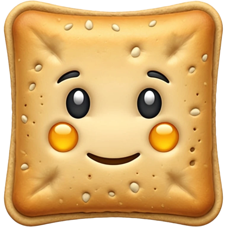 crackers carré aux graines bord lisse emoji