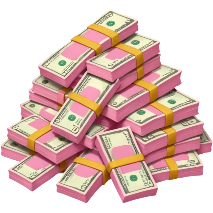 Pink money emoji