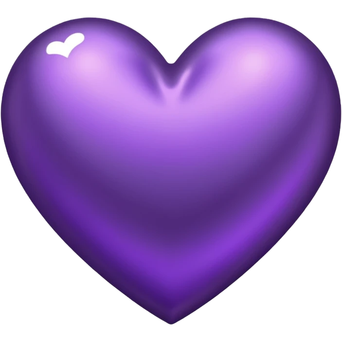 dark purple metallic heart emoji