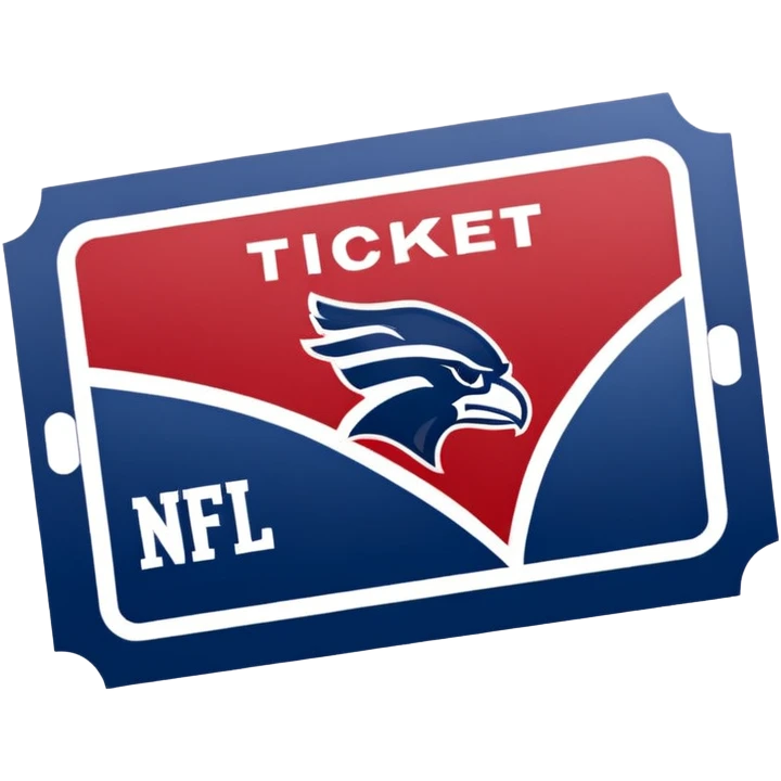 ticket nfl blue (#00A3E0) and red (#F9423A) emoji