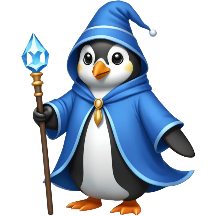 Penguin Wizard emoji