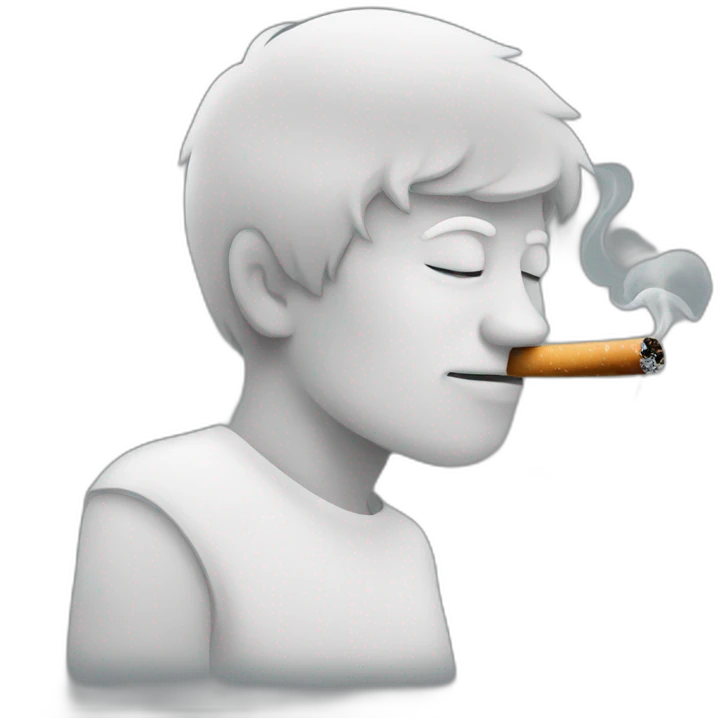 Someone smoking emoji