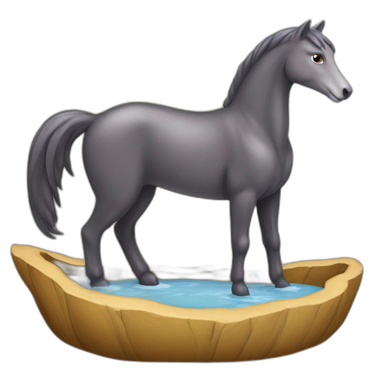 Cheval sur une loutre emoji