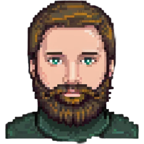 80s Man with beard emoji