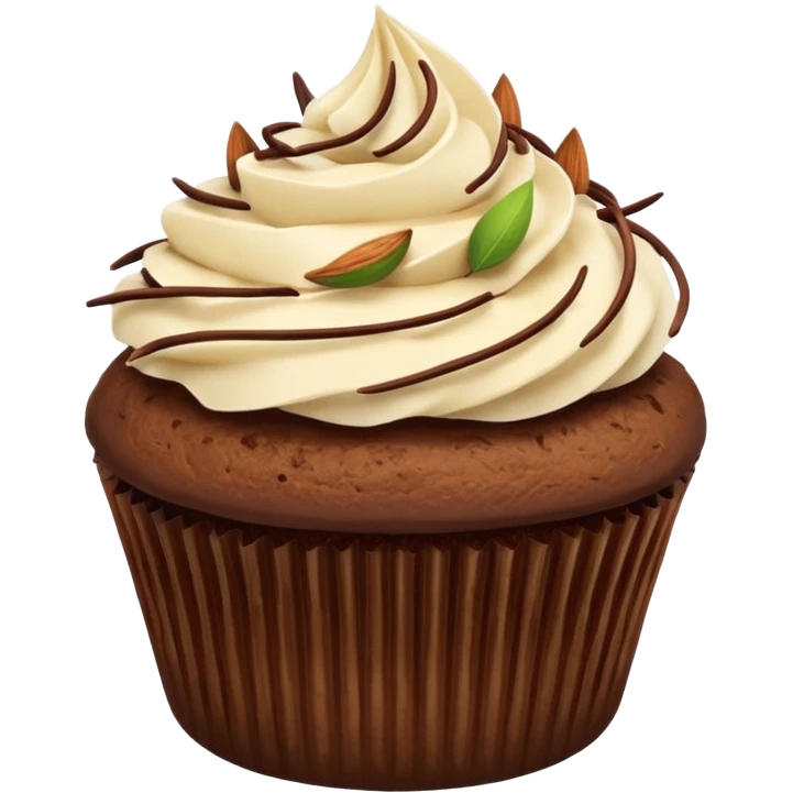 Almond joy cupcake  emoji