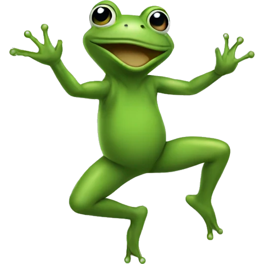 dancing frog  emoji