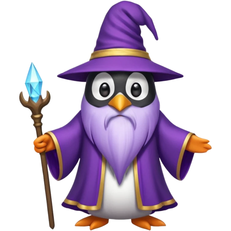 Penguin Wizard emoji