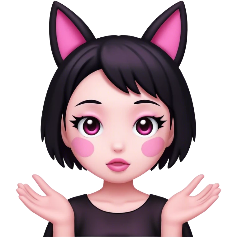 Kuromi pink emoji