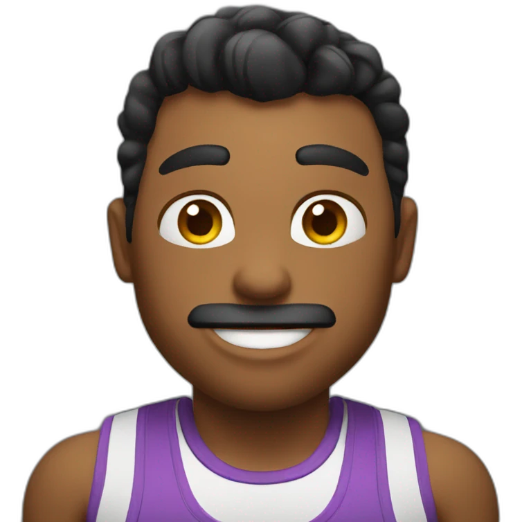 En el gym emoji