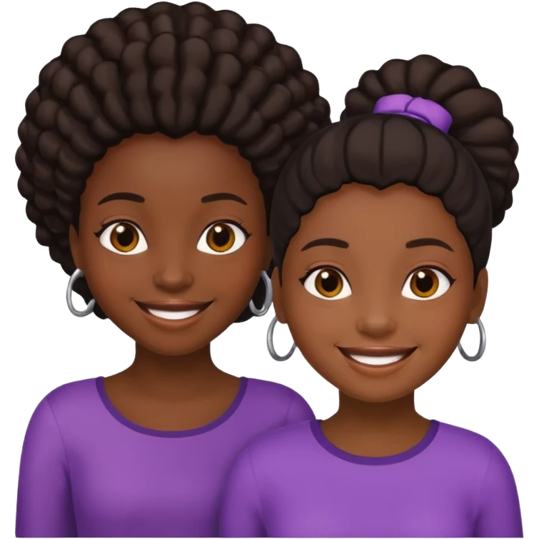Deux filles noirs  emoji