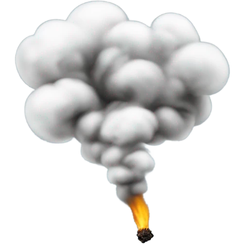 Blowing smoke emoji