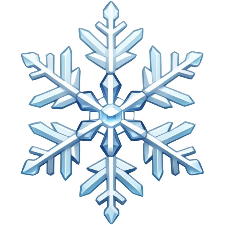 A white Snowflake emoji
