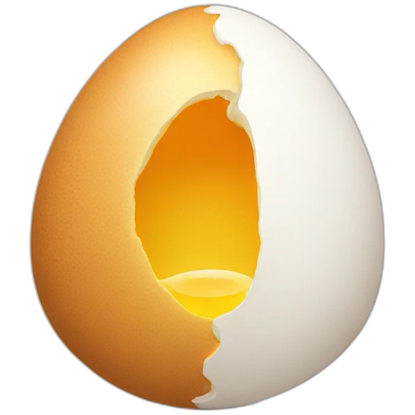 Upside Down egg emoji
