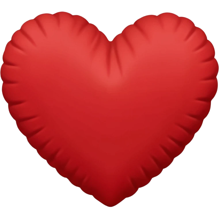 Red heart shaped pillow  emoji