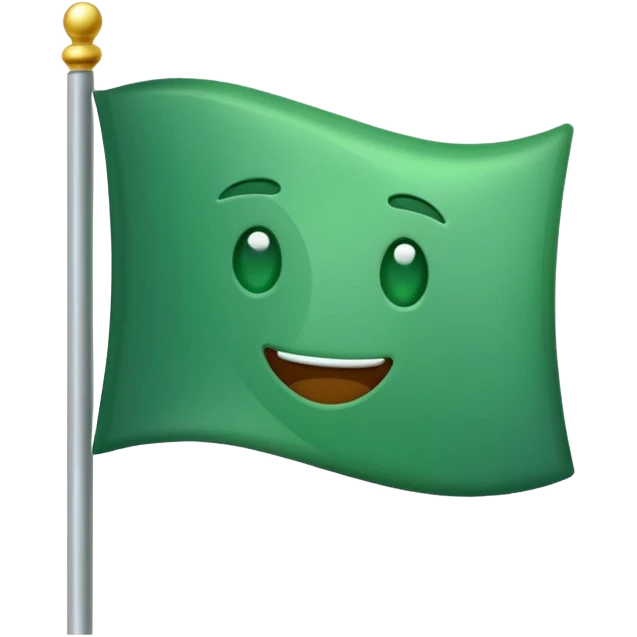 Green flag emoji