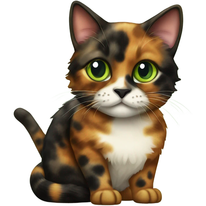 Tortoiseshell cat emoji