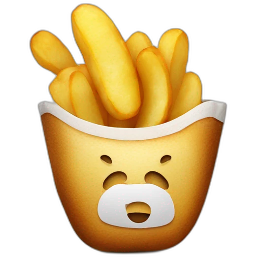 fried potato and beer emoji