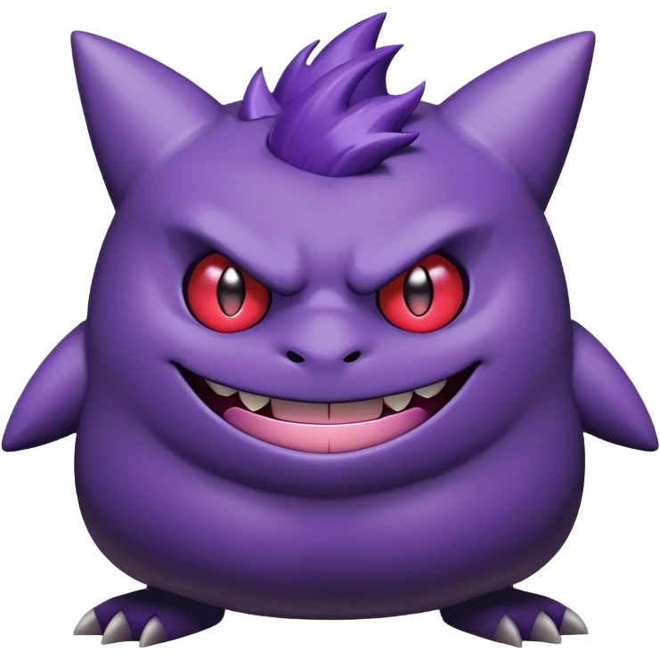 Gengar the Pokémon, full body, playful pose emoji