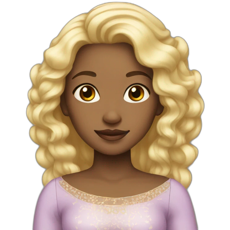 blonde princess light skinned emoji