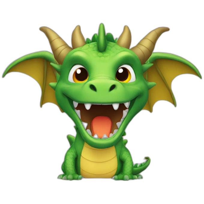 Dragon qui pleure emoji