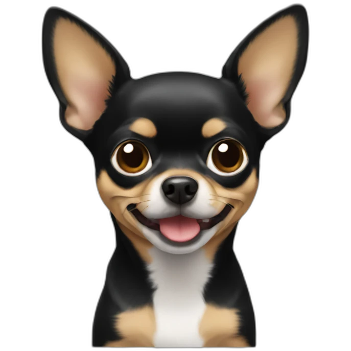 chihuahua negro emoji