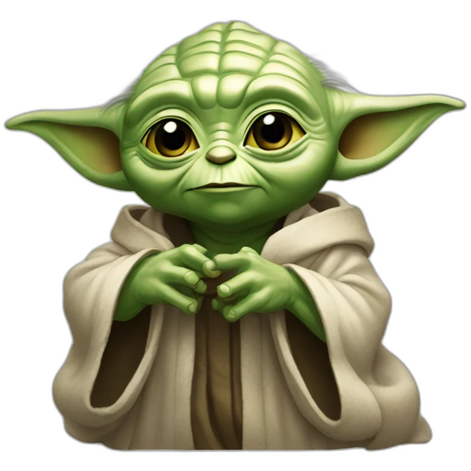 Yoda diciendo alto  emoji