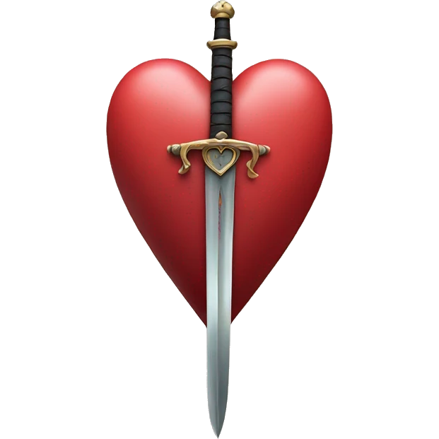 Heart and sword  emoji