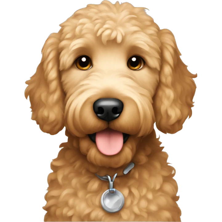 Boy golden doodle  emoji