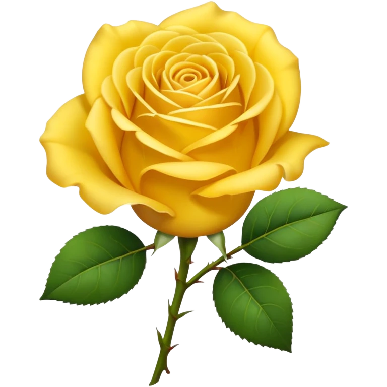 Yellow rose emoji