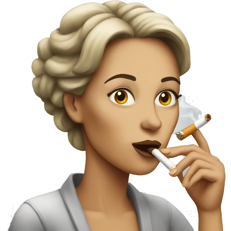 woman smoking cigarette emoji