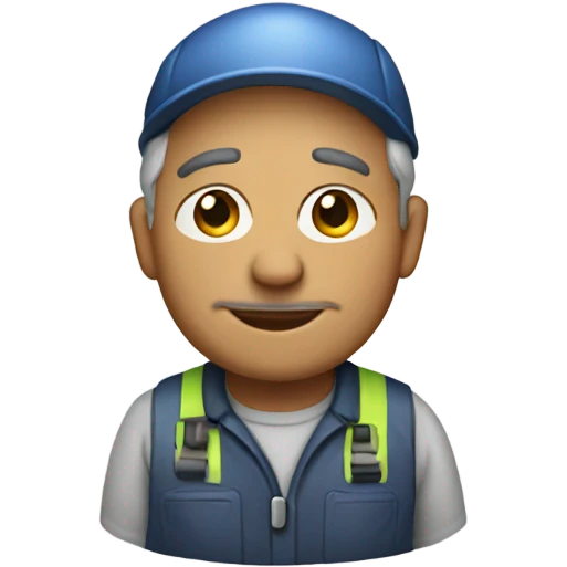 50 year old maintenance worker emoji