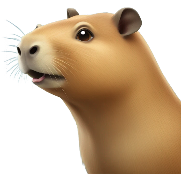 Shocked capybara emoji