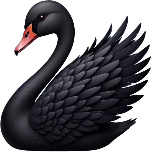 Black swan emoji