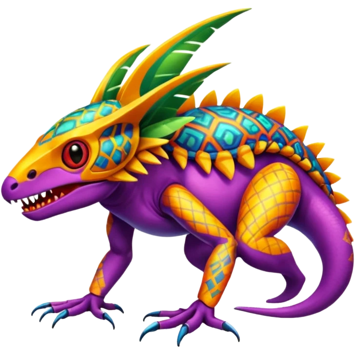  exotic tropical cyber-Fakémon-Vernid-creature emoji