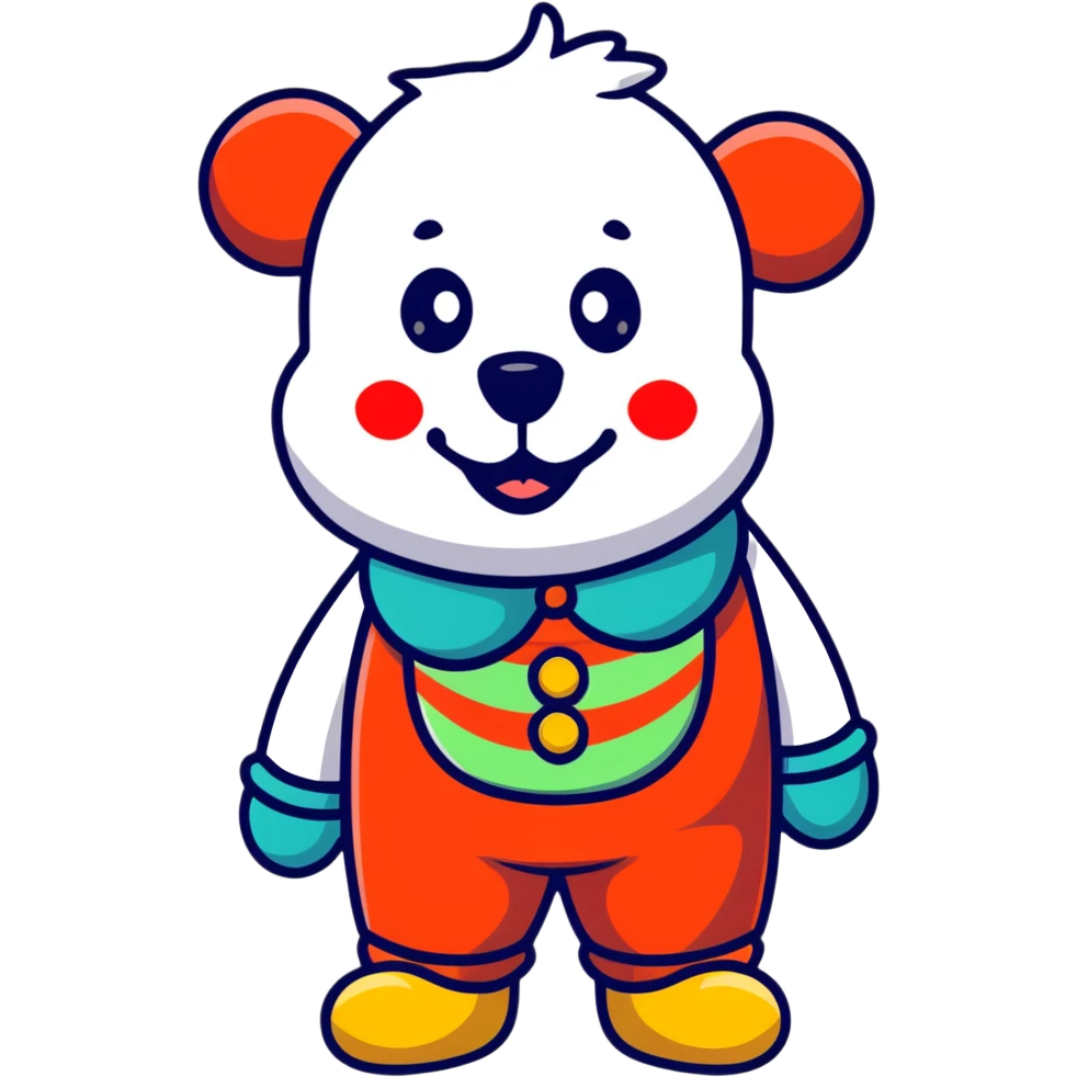 bear clown emoji