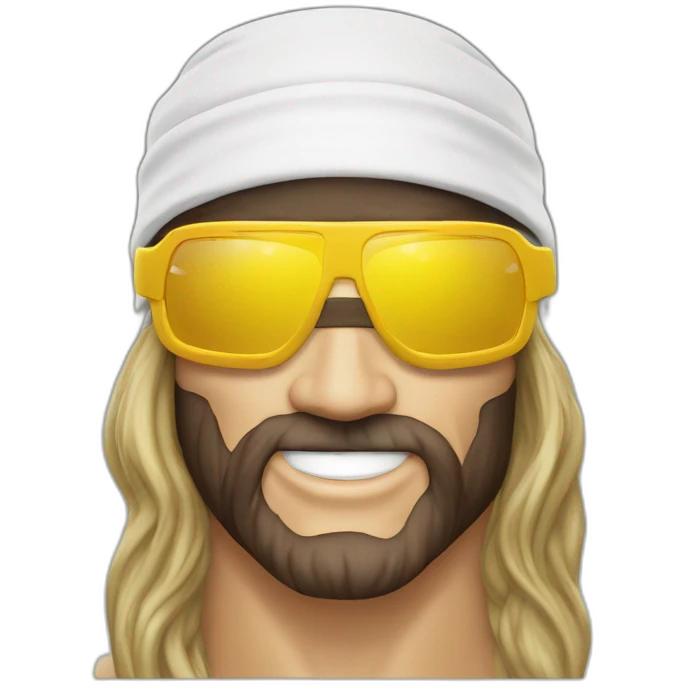 macho man randy savage sunglasses headband emoji