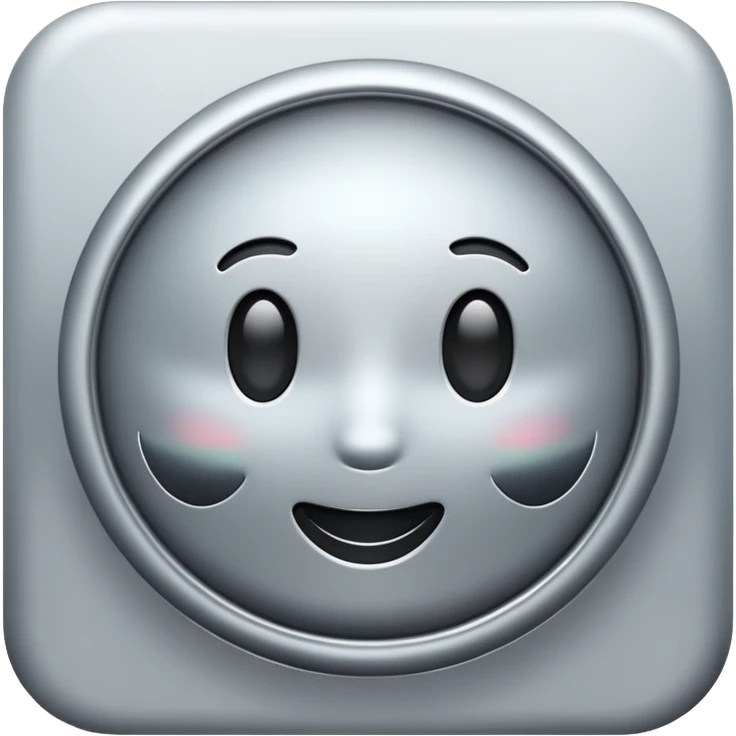 play icon, glossy, rounded, modern style emoji