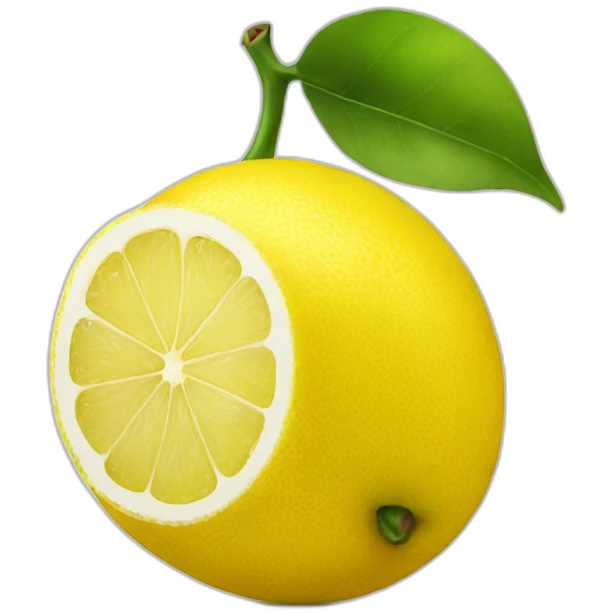 solo lemon on white emoji