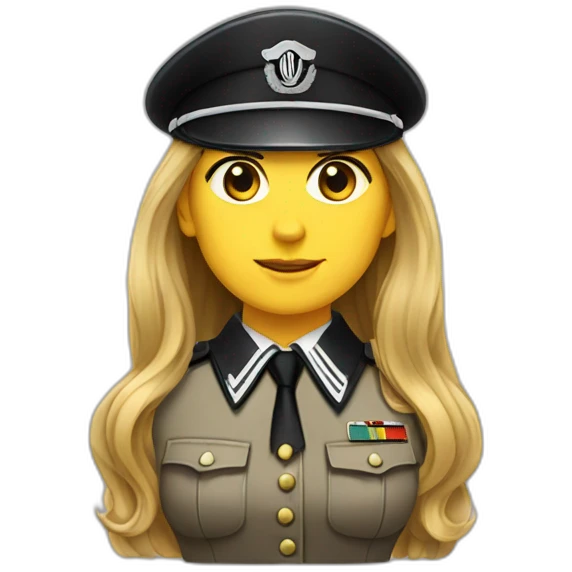 Hitler-uniforme-allemand-woman-longhair emoji