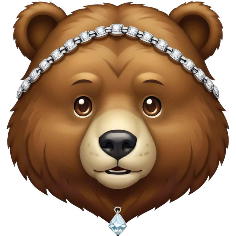 bear with diamond chainz emoji