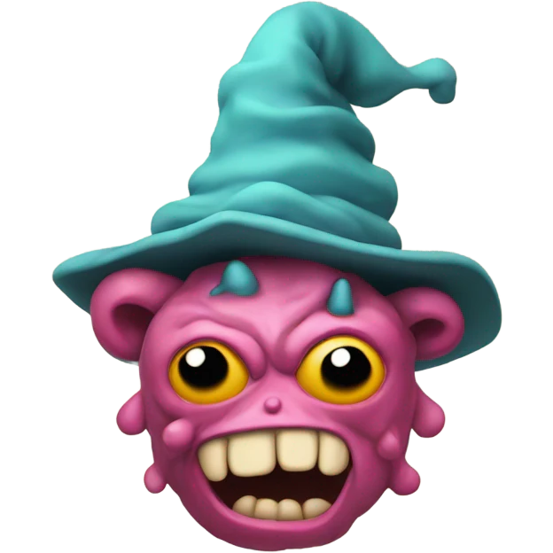 fleshy monstrosity unknown to mankind (with a silly hat!!) emoji