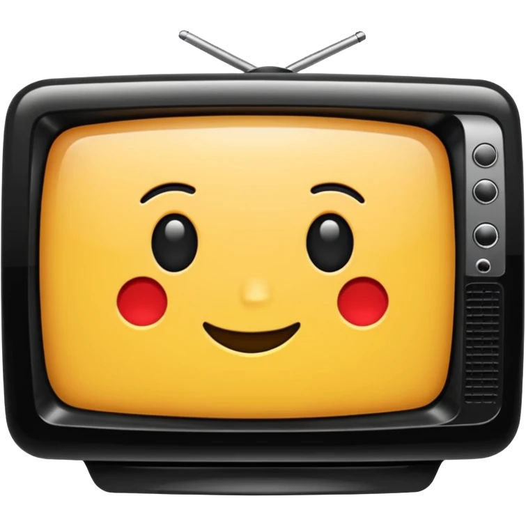 Minimal “TV” sticker  emoji